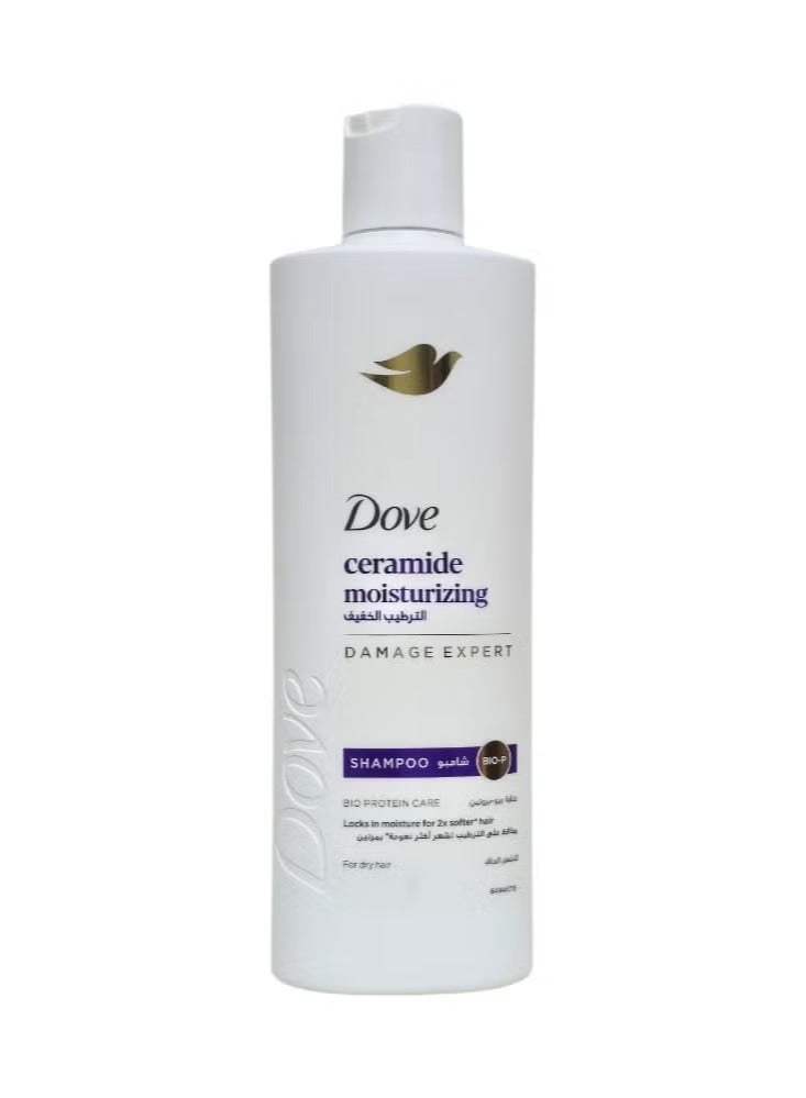 Dove Shampoo, Light Moisture, Keeps hair hydrated for twice as soft* hair, 400ml